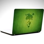 Dekolata Dünya ve Ağaç Laptop Sticker 15.4 inch (37X26CM)