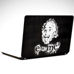 Dekolata Einstein Siyah Beyaz 29x24 cm Laptop Sticker