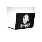 Dekolata Einstein Siyah Beyaz 34x24 cm Laptop Sticker