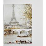 Dekolata Eyfel Kulesi Suluboya 40x60 cm Kanvas Tablo