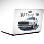 Dekolata Ford Mustang 1969 34x24 cm Laptop Sticker