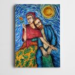 Dekolata Frida Kahlo Van Gogh Kanvas Tablo 40 x 60 CM