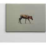 Dekolata Geyik ve Orman 70x100 cm Kanvas Tablo