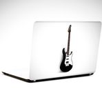 Dekolata Gitar Siyah Beyaz 38x27 cm Laptop Sticker
