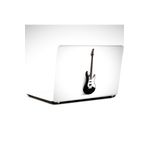 Dekolata Gitar Siyah Beyaz 40.5x27 cm Laptop Sticker