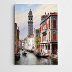 Dekolata Göl İnsanlar Ve Tekne 40x60 cm Kanvas Tablo