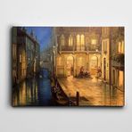 Dekolata Göl Ve İnsanlar 140x200 cm Kanvas Tablo