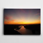 Dekolata Gün Batımı Doğa Manzara 100x140 cm Kanvas Tablo