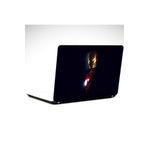 Dekolata İron Man Siyah 37x26 cm Laptop Sticker