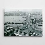Dekolata İstanbul Haliç Siyah Beyaz 140x200 cm Kanvas Tablo