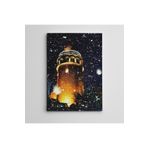Dekolata Kar Yağışı ve Galata Mini 70x100 cm Kanvas Tablo