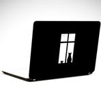 Dekolata Kedi ve Fare 25x19 cm Laptop Sticker
