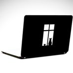 Dekolata Kedi ve Fare 34x24 cm Laptop Sticker