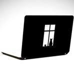 Dekolata Kedi ve Fare 35x26 cm Laptop Sticker