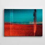 Dekolata Kırmızı Ve Mavi Soyut Kanvas Tablo 70 x 100 CM