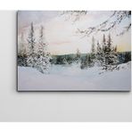 Dekolata Kış ve Ağaçlar 70x100 cm Kanvas Tablo