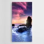 Dekolata Kızıl Işıklar Doğa Manzara Kanvas Tablo 70 x 140 CM