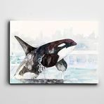 Dekolata Köpek Balığı 40x60 cm Kanvas Tablo