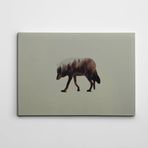 Dekolata Kurt ve Orman 50x70 cm Kanvas Tablo