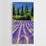 Dekolata Lavantalar Çam Ağaçları Kanvas Tablo 90 x 180 CM