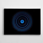 Dekolata Mavi Çember Soyut Kanvas Tablo 70 x 100 CM