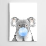 Dekolata Mavi Sakızlı Koala 70x100 cm Kanvas Tablo