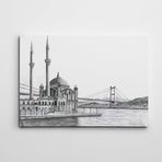 Dekolata Ortaköy Siyah Beyaz 70x100 cm Kanvas Tablo