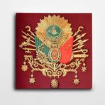 Dekolata Osmanlı İmparatorluğu Arması Kare Kanvas Tablo 30 x 30 CM