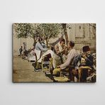 Dekolata Osmanlı Sakal Traşı 35x50 cm Kanvas Tablo