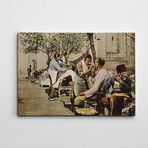 Dekolata Osmanlı Sakal Traşı 85x120 cm Kanvas Tablo