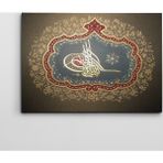 Dekolata Osmanlı Tuğrası 50x70 cm Kanvas Tablo