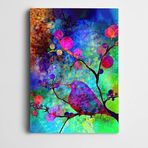 Dekolata Pembe Kuş Kanvas Tablo 40 x 60 CM