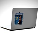 Dekolata Police Box Dr Who 37x26 cm Laptop Sticker