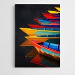 Dekolata Renkli Sandallar Modern Sanat 60x85 cm Kanvas Tablo