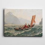 Dekolata Sandalda İnsanlar Ve Deniz 140x200 cm Kanvas Tablo
