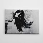 Dekolata Şapkalı İnsanlar 100x140 cm Kanvas Tablo