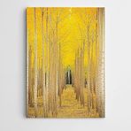 Dekolata Sarı Ağaçlar 100x140 cm Kanvas Tablo