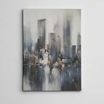 Dekolata Şehir ve Yelkenliler Mini 25x35 cm Kanvas Tablo