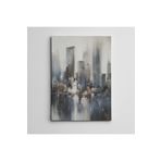 Dekolata Şehir ve Yelkenliler Mini 30x40 cm Kanvas Tablo