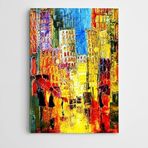 Dekolata Şemsiyeler Modern Sanat 70x100 cm Kanvas Tablo