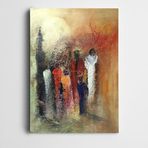 Dekolata Silüet İnsanlar Modern Kanvas Tablo 70 x 100 CM