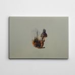 Dekolata Sincap ve Ağaçlar 100x140 cm Kanvas Tablo