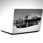 Dekolata Siyah Eski Mustang 39x27 cm Laptop Sticker