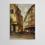 Dekolata Sokak Manzaraları Yağlıboya Reprodüksiyon 25x35 cm Kanvas Tablo
