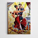 Dekolata Tango Kübizm Modern 25x35 cm Kanvas Tablo