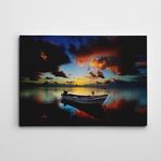 Dekolata Tekne Işıklı Kanvas Tablo 60 x 85 CM