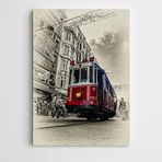 Dekolata Tren Ve İnsanlar 25x35 cm Kanvas Tablo