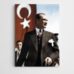 Dekolata Türk Bayrağı ve Atatürk Kanvas Tablo 120 x 170 CM