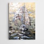 Dekolata Yelkenli 25x35 cm Kanvas Tablo