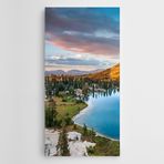 Dekolata Yeşil Ağaçlar ve Göl Kanvas Tablo 100 x 200 CM